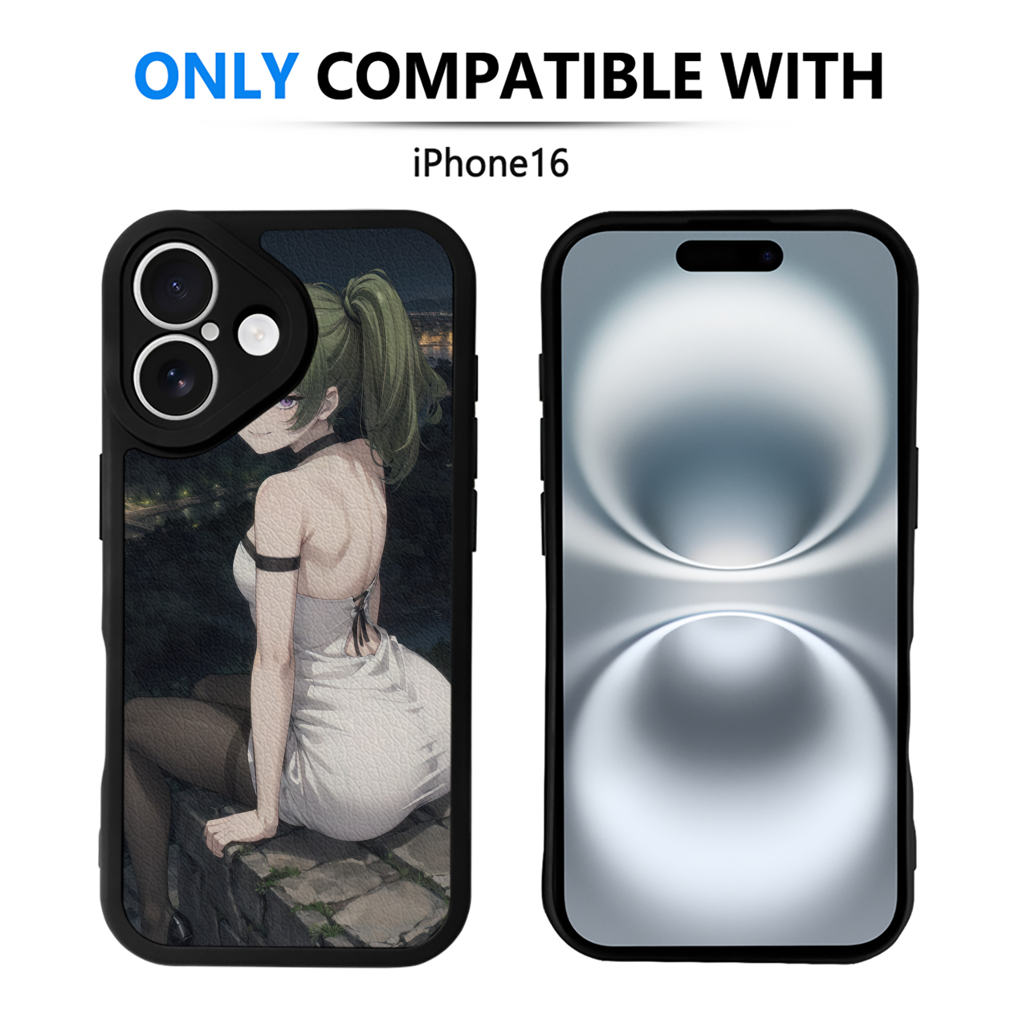 （画像用） 葬送のフリーレン Frieren 【iPhone 16シリーズ対応】シリコンスマホケース（レザー調） 材質：シリコン